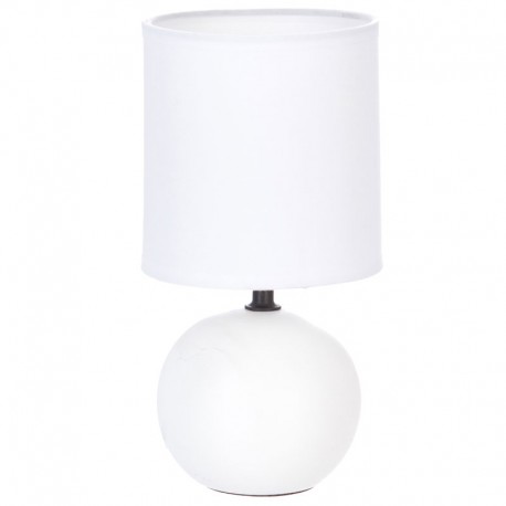 199-000530 Επιτραπέζιο φωτιστικό PWL-1210 pakoworld Ε14 60W κεραμικό λευκό Φ13x25εκ