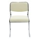 217-000029 Καρέκλα επισκέπτη Asher pakoworld με PVC χρώμα λευκό