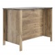 0131.GM20 Basalte έπιπλο bar 120x66x93εκ. Light Viking Oak / Γκρι ανοιχτό  Light Viking Oak / Γκρι ανοιχτό  120x66εκ Ύψος : 93εκ