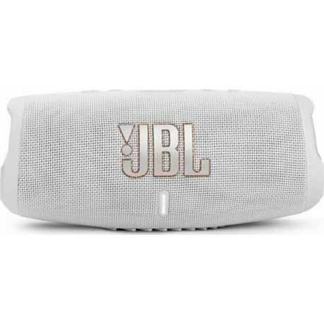 JBL Charge 5 Αδιάβροχο Ηχείο Bluetooth 40W με Διάρκεια Μπαταρίας έως 20 ώρες Λευκό
