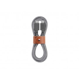 Native Union Union Belt Braided USB 2.0 Cable USB-C male - USB-A male Γκρι 1.2m (BELT-AC-ZEB-NP)