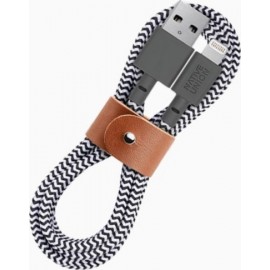 Native Union Belt Braided USB to Lightning Cable Γκρι 1.2m (BELT-L-ZEB-2-NP)