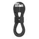 Native Union Belt Braided USB to Lightning Cable Γκρι 2m (BELT-L-CS-BLK-2-NP)