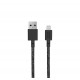 Native Union Belt Braided USB to Lightning Cable Γκρι 3m (BELT-L-CS-BLK-3-NP)