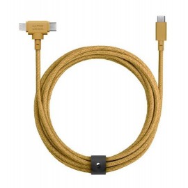 Native Union Belt USB to Type-C / Lightning Cable Κίτρινο 1.8m