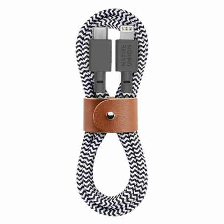 Native Union Braided USB-C to Lightning Cable Γκρι 1.2m