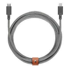 Native Union Belt Braided USB-C to Lightning Cable Γκρι 3m