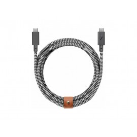 Native Union Belt USB 2.0 Cable USB-C male - USB-C 240W 2.4m (BELT-PRO2-ZEB-NP)
