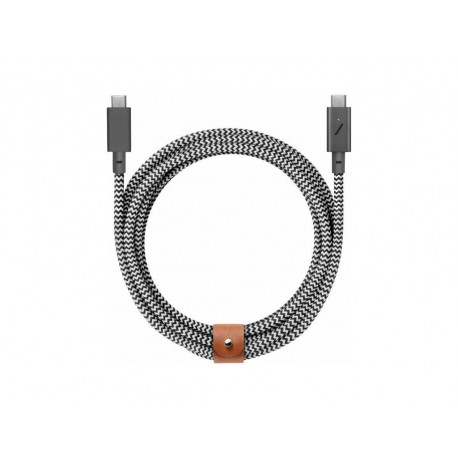Native Union Belt USB 2.0 Cable USB-C male - USB-C 240W 2.4m (BELT-PRO2-ZEB-NP)