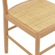 263-000010 Καρέκλα Alessia pakoworld ξύλο οξιάς-rattan φυσικό 43x40x89εκ