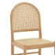 263-000010 Καρέκλα Alessia pakoworld ξύλο οξιάς-rattan φυσικό 43x40x89εκ