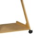 260-000004 Βοηθητικό τραπέζι Fit pakoworld MDF φυσικό 50x39x59εκ