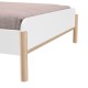 0101.GM24 Romy κρεβάτι μονό 102x207x83εκ. ( για στρώμα 90x200εκ. ) Λευκό / Ροζ / Blond Oak  Λευκό / Ροζ / Blond Oak  102x207εκ. 