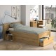 0101.GM26 Lugano κρεβάτι με αποθηκευτικό χώρο 207x123x80εκ. (  για στρώμα 90x200εκ. ) Artisan Oak  Artisan Oak 207x123εκ.  Ύψος 