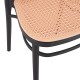 262-000002 Καρέκλα Juniper pakoworld με UV protection PP μαύρο-μπεζ 51x40.5x86.5εκ.