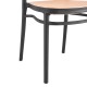 262-000002 Καρέκλα Juniper pakoworld με UV protection PP μαύρο-μπεζ 51x40.5x86.5εκ.