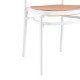 262-000001 Καρέκλα Juniper pakoworld με UV protection PP μπεζ-λευκό 51x40.5x86.5εκ.