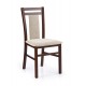 60-24937 HUBERT 8 chair color: dark walnut/LARS 07
