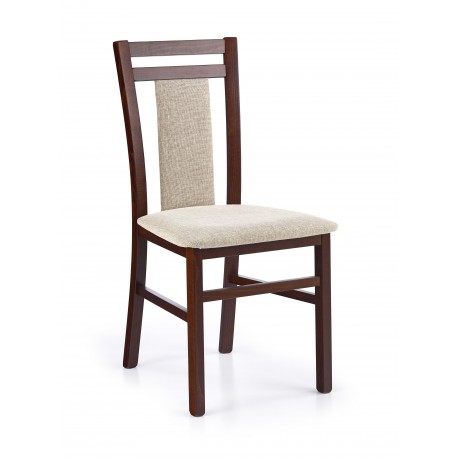 60-24937 HUBERT 8 chair color: dark walnut/LARS 07