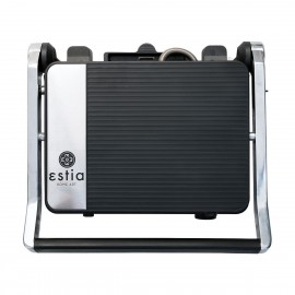 06-11857 ESTIA ΣΑΝΤΟΥΙΤΣΙΕΡΑ ΓΚΡΙΛΙΕΡΑ TOAST & GRILL 4 ΘΕΣΕΩΝ 2000w ΜΕ ΑΠΟΣΠΩΜΕΝΕΣ ΠΛΑΚΕΣ & ΘΕΡΜΟΣΤΑΤΗ