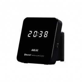 1105221-0012 Akai ACRS-4000 Ψηφιακό ρολόι-ξυπνητήρι Bluetooth με USB, micro SD, AM/FM, ασύρματη φόρτιση και διπλή αφύπνιση
