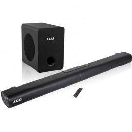 110582-0104 Akai ASB-7WSW Ασύρματα Soundbar και Subwoofer με Bluetooth, USB, Aux-In, οπτική ίνα και HDMI – 120 W RMS