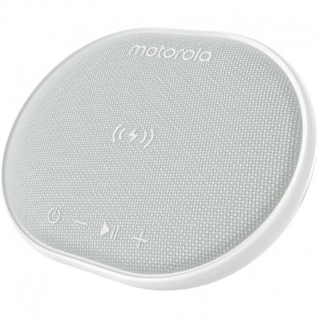 1135300-0037 Motorola SONIC SUB 500 WHITE Ασύρματος φορτιστής 10 W και αδιάβροχο Smart φορητό ηχείο Bluetooth 5.0 με TWL και Aux