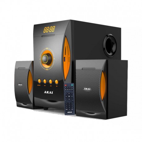 110582-0089 Akai SS032A-3515 Ηχοσύστημα 2.1 με Bluetooth, USB, SD, Aux-In και ραδιόφωνο – 38 W