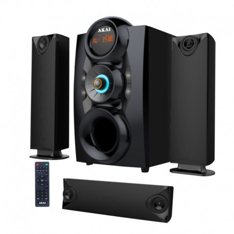 110582-0088 Akai SS028A-3208C Ηχοσύστημα 3.1 με Bluetooth, USB, SD, Aux-In και ραδιόφωνο – 75 W