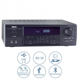 110582-3201 Akai AS110RA-320BT Ραδιοενισχυτής karaoke με Bluetooth και USB – 90 W