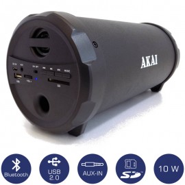 110582-0007 Akai ABTS-12C Φορητό ηχείο Bluetooth με USB, κάρτα SD και Aux-In – 10 W