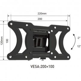 18589-7825 Osio OSM-7825 Βάση τηλεόρασης 10″ – 32″ VESA 200 x 100