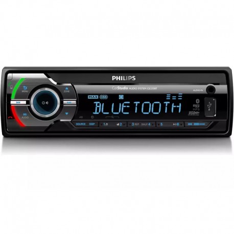 115016-0002 Philips CE235BT/13/GRS Ηχοσύστημα αυτοκινήτου με Bluetooth, επιπλέον είσοδο για εξωτ. μικρόφωνο, USB, κάρτα SD και A