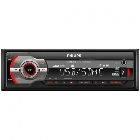 115016-0001 Philips CE233/GRS Ηχοσύστημα αυτοκινήτου με USB, κάρτα SD και Aux-In 4 x 50 W