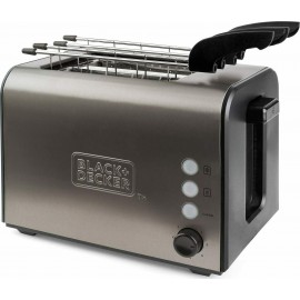 Black & Decker BXTOA900E Φρυγανιέρα 2 Θέσεων 900W Inox