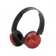 381434 CRYSTAL AUDIO BT4-R RED BLUETOOTH ON-EAR FOLDABLE HEADPHONES