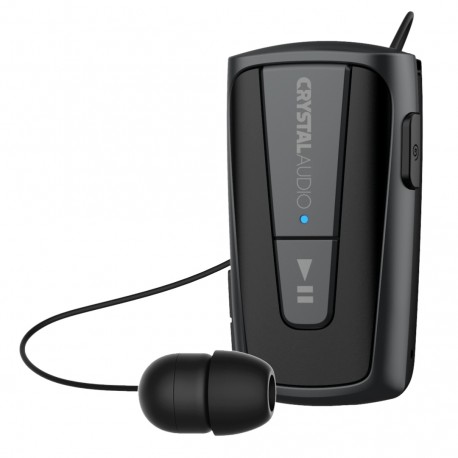 381681 CRYSTAL AUDIO R3G Retractable Bluetooth Headphones Gunmetal