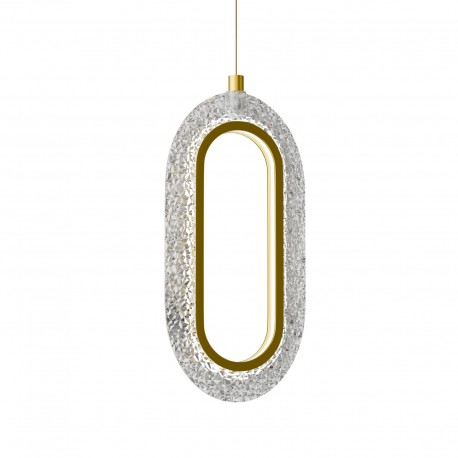 HU-HJ2179 Φωτιστικό Κρεμαστό Led 12W 4000K Χρυσό 12x4x120cm