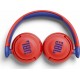 JBL JR310BT Ασύρματα Bluetooth Over Ear Παιδικά Ακουστικά με 30 ώρες Λειτουργίας Κόκκινα