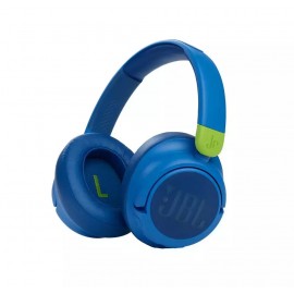 JBL JR460NC Ασύρματα/Ενσύρματα Over Ear Παιδικά Ακουστικά με 20 ώρες Λειτουργίας Μπλε