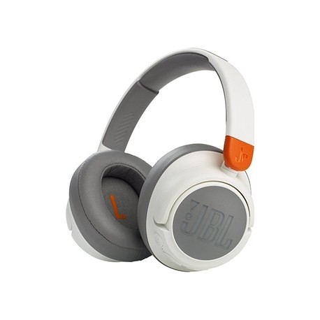 JBL JR460NC Ασύρματα/Ενσύρματα Over Ear Παιδικά Ακουστικά με 20 ώρες Λειτουργίας Λευκά