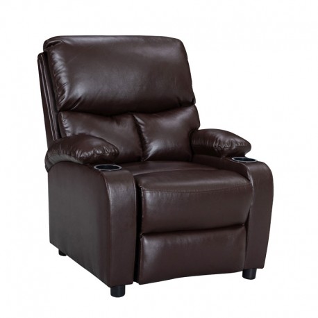 269-000002 Πολυθρόνα Gartia pakoworld relax PU καφέ 79x94x102εκ