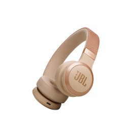 JBL Live 670NC Ασύρματα/Ενσύρματα Over Ear Ακουστικά με 65 ώρες Λειτουργίας και Quick Charge Sandstone