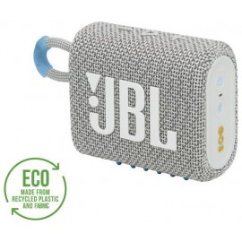 JBL Go3 Eco Αδιάβροχο Ηχείο Bluetooth 4.2W με Διάρκεια Μπαταρίας έως 5 ώρες Λευκό