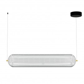 HU-HJ6059-H800 Φωτιστικό Κρεμαστό Ράγα Led 80W 4000K Χρυσό 80x15x120cm