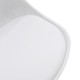 271-000001 Καρέκλα Gaston pakoworld PP-PU λευκό-φυσικό πόδι 53.5x48.5x83εκ