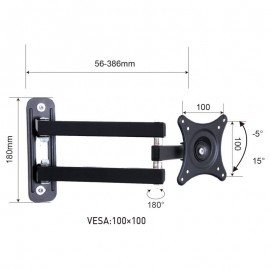 18589-7832 Osio OSM-7832 Βάση τηλεόρασης 10″ – 24″ VESA 100 x 100