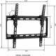 18589-0074 Osio OSM-74 Βάση τηλεόρασης 26″ – 47″ VESA 400 x 400