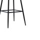 058-000063 Σκαμπό μπαρ Kace pakoworld pe rattan φυσικό-ανθρακί pu-μαύρο μέταλλο 43x55x102εκ