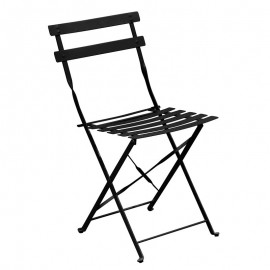 Ε5174,5 ΖΑΠΠΕΙΟΥ Pantone Καρέκλα Κήπου-Βεράντας, Πτυσσόμενη, Μέταλλο Βαφή Μαύρο